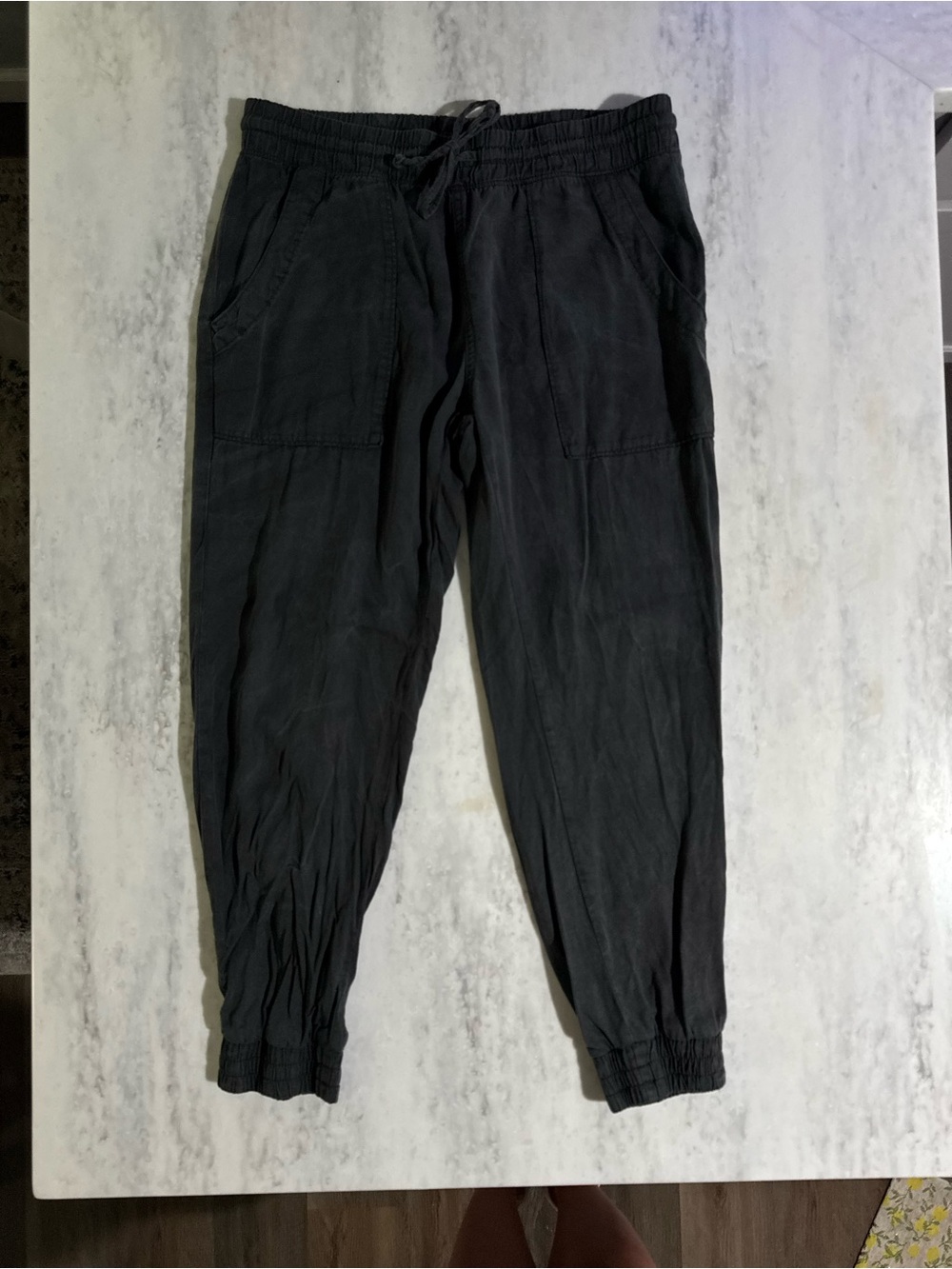 GAP Women’s Charcoal Grey Drawstring Pull On Jogger Pants size M
